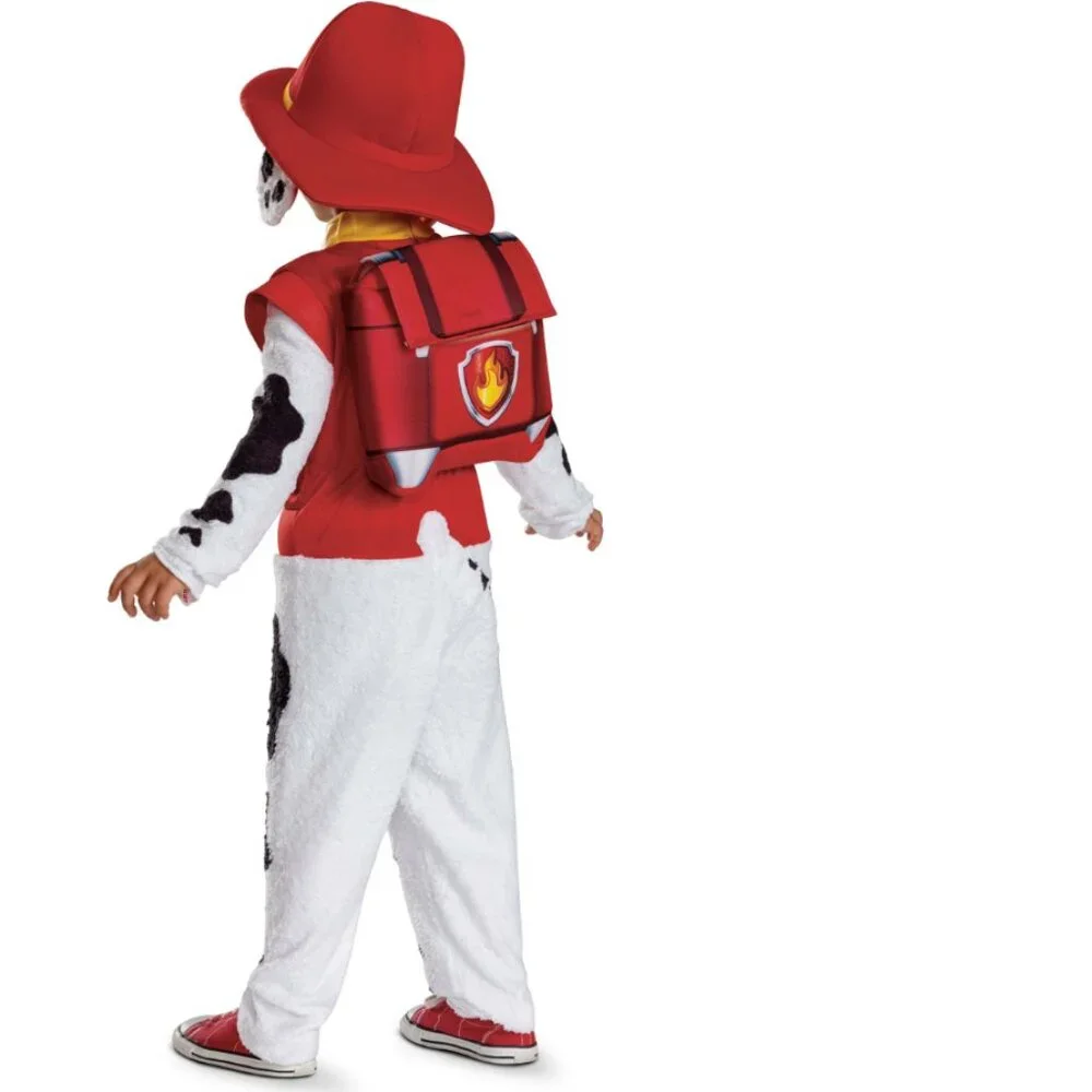 Paw Patrol Marshall Halloween Costume 4/6 Jumpsuit Pup Pack Toddler Boys - Picture 3 of 6